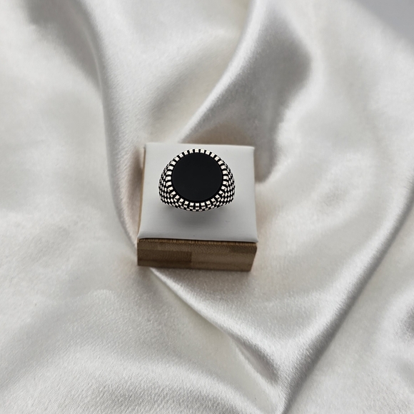 Sterling Silver 925 Black Abyss Luxury Ring